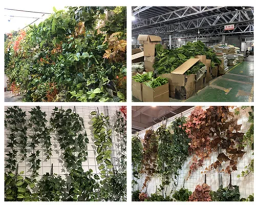 Jardim vertical com plantas artificiais penduradas: uma estratégia de design de parede que economiza espaço e aprimoramento