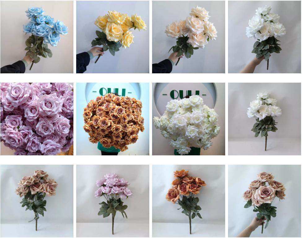 Guia de atacado de bouquets de rosa artificial