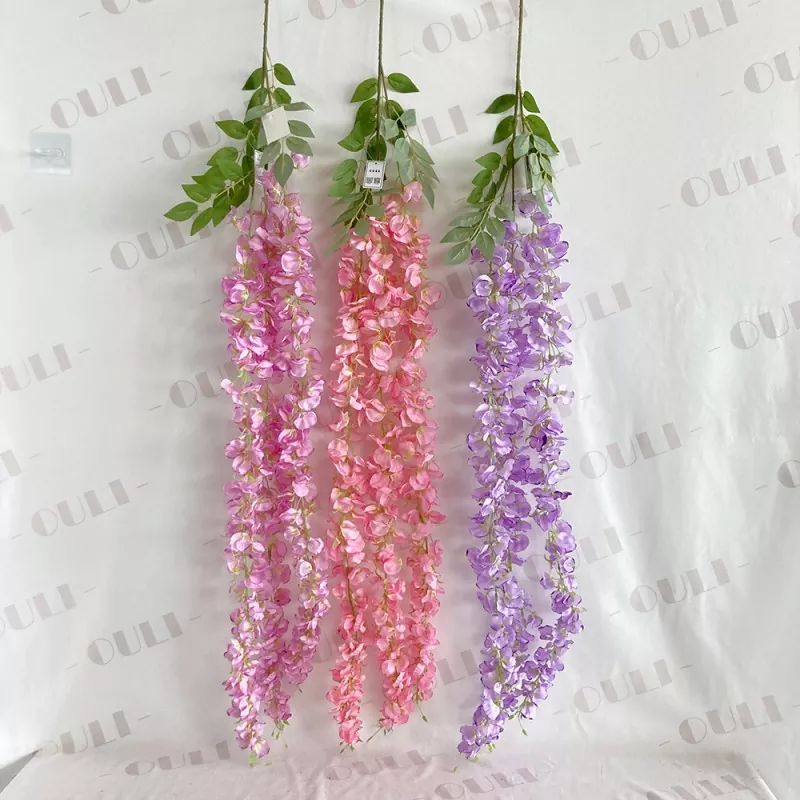 3 Flores de Wisteria Artificial Forks