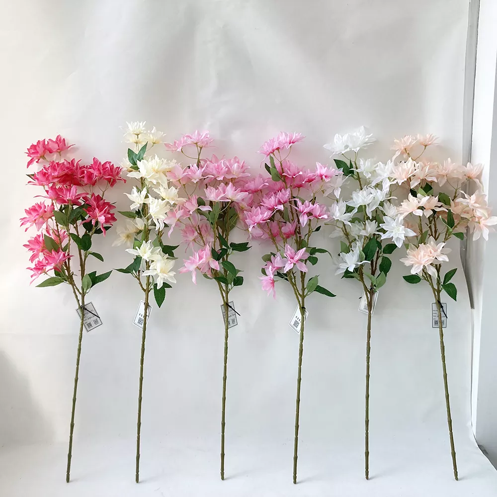 Galhos artificiais de flor de cerejeira