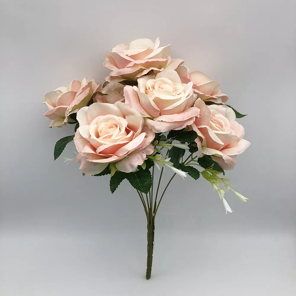 Buquê de rosa de flor artificial