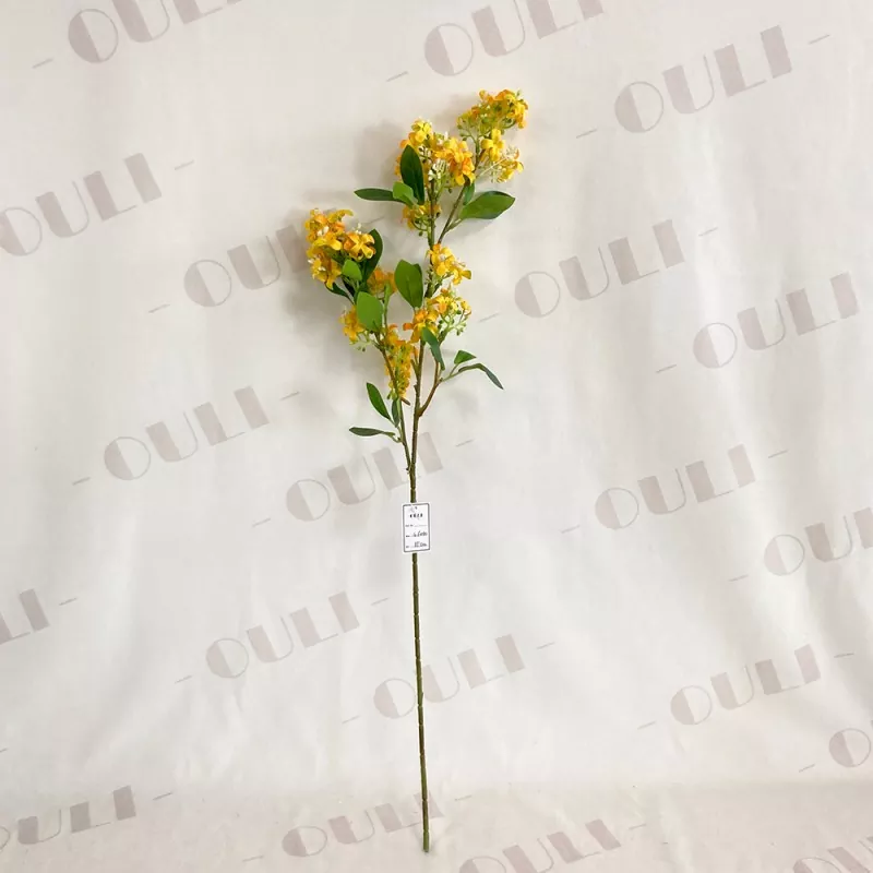 Flores laranja simuladas artificiais