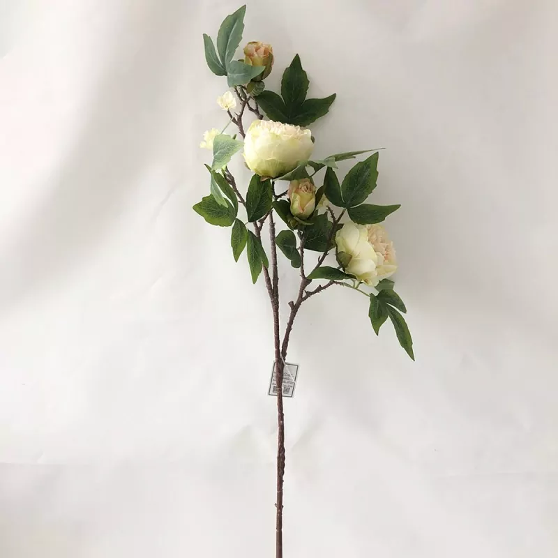 Flores de seda peônia artificiais