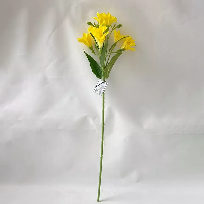 Flor de lírio artificial de seda