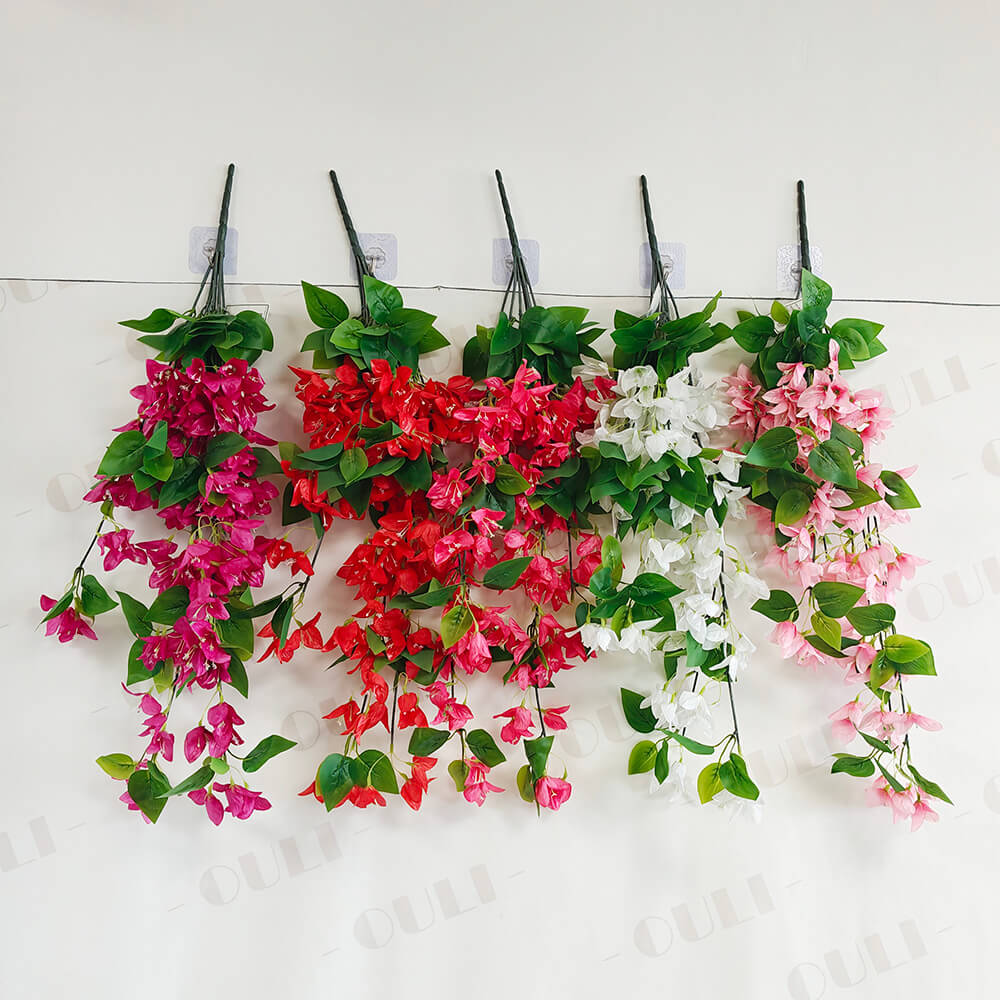 Parede de seda bougainvillea pendurada