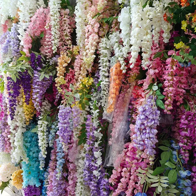 Flores artificiais da Wisteria